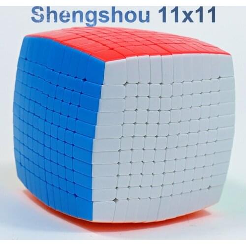 Shengshou 11x11x11 Cube stickerless 85mm Pillow Cubes Speed Magic Puzzle SengSo 11x11 Educational Cubo magico Toys