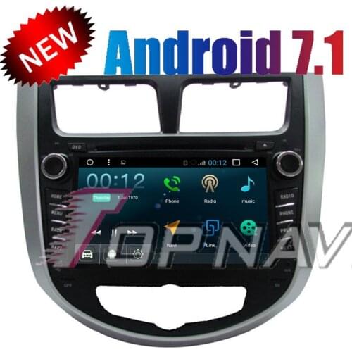 Topnavi 8" Quad Core Android 7.1 Car DVD Multimedia Player for Hyundai IX45 2015 Autoradio GPS Navigation Audio Stereo 2 Din
