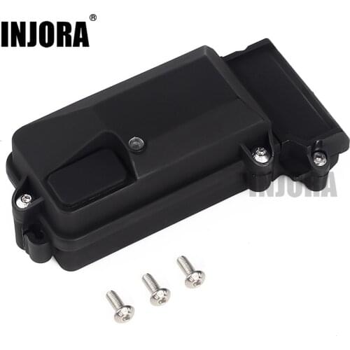 INJORA 1PCS Plastic Waterproof RC Car Radio Device Receiver Box 85*40*28mm for 1/10 Axial SCX10 90046 D90 TRX-4 RC Crawler Car