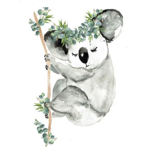 Yujohom Animal Diamond Embroidery Koala Baby 5D Diy Diamond Painting Full Square Cross Stitch Diamond Mosaic Cartoon Home Decor