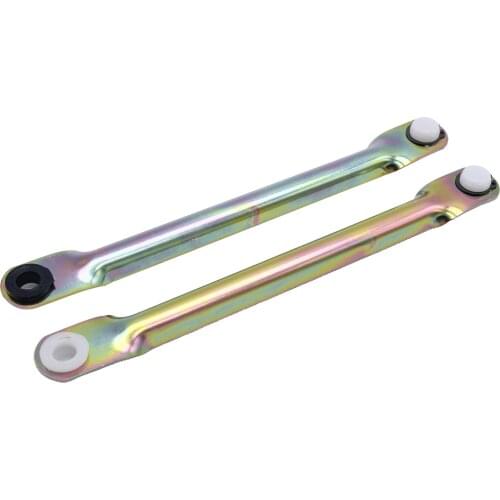 1Pair Car Windshield Wiper Motor Linkage Push Rods Set Repair Parts Compatible with Skoda Fabia 07-17