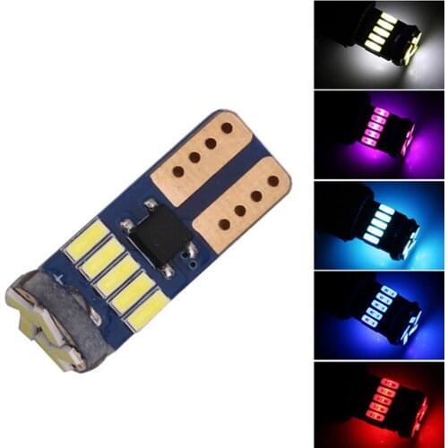 10 Pcs Car LED Light Bulbs W5W T10 194 168 10SMD For Auto Parking Position Lights Interior Map Dome Trunk License Plate Light