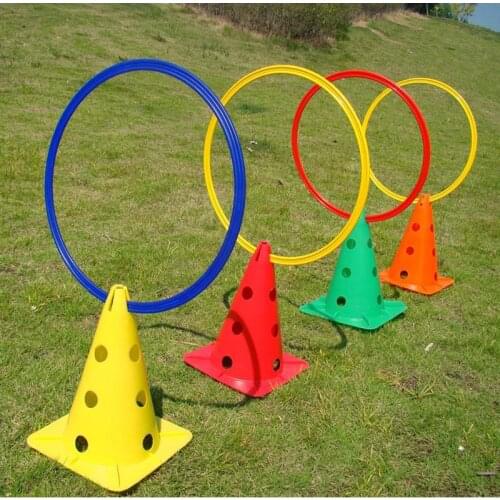 12 Pcs/Lot Speed and Agility Training Rings for Trainers Football Basketball Gyms Athletics ABS D40cm Training Equipment