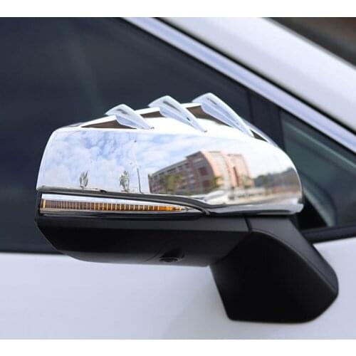 2Pcs/set Car Rear View Mirror Cover Trim Styling Molding For Toyota RAV4 2019 2020 Exterior Auto Parts Accessories