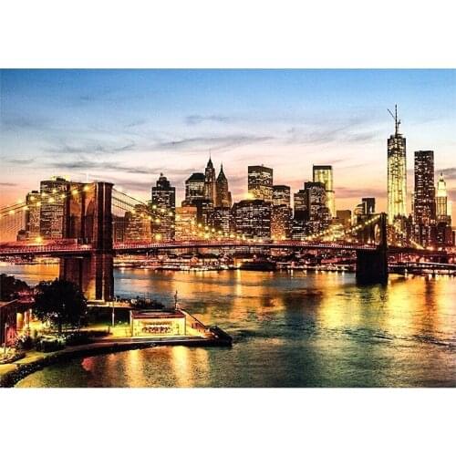 Diamond Embroidery landscape DIY Diamond Painting"city"Cross Stitch Mosaic diamond picture of rhinestones Home decoration P48