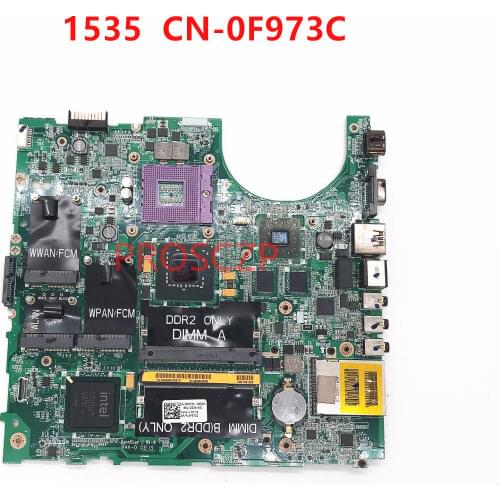 For DELL 1535 Laptop Motherboard CN-0F973C 0F973C F973C With AMD 100% working well