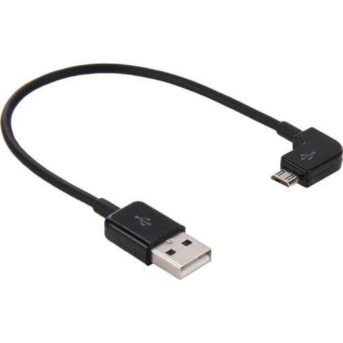 Black Micro USB Male to USB Data Charge Cable Left angled 90 degree 1ft 3ft 6ft 10ft 0.2m 1 m 2 m 3m 5m 20 100 200 300 500 cm