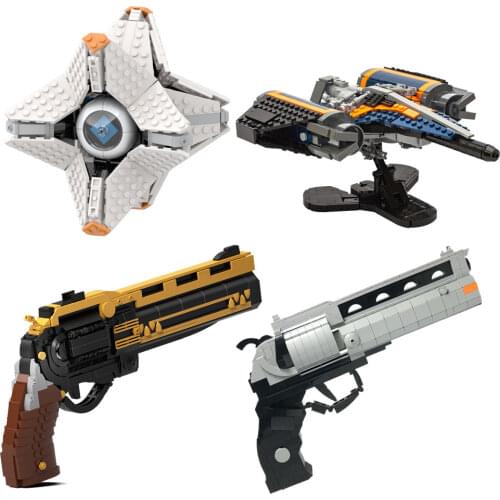 For10242 Fit High-Tech Series Guns shotgun Can Fire Bullets Set AWM Winchester Military Model Building Blocks Toys Boys Gifts