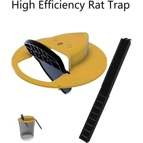 Dropshipping Hot Reusable Smart Flip and Slide Bucket Lid Mouse trap Humane Or Lethal Trap Auto Reset Rat Door Style Multi Catch