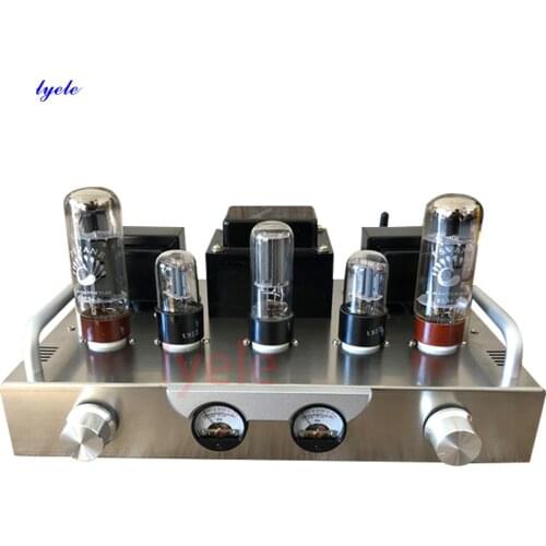 Lyele EL34 Tube Amplifier VU meter Sparta X1 HiFi 6N9P 5Z3P Tube Amplifier DIY kit