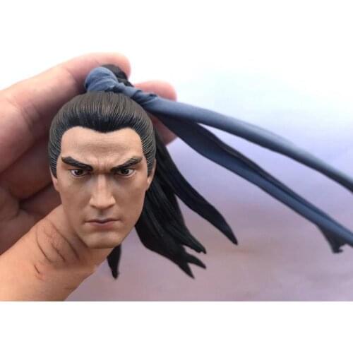 1/6 male figure doll accessories Ancient chinese general Three Kingdoms Zhao Yun head sculpt for 12" Action figure doll A0061