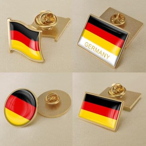 Coat of Arms of Germany Germans Map Flag National Emblem National Flower Brooch Badges Lapel Pins