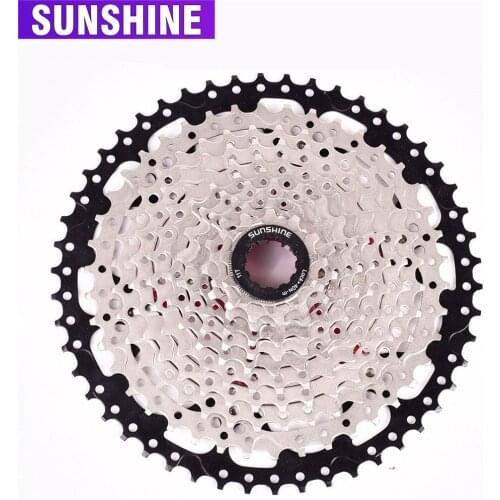 11 Speed Cassette 11-42T46T50T Wide Ratio Freewheel Mountain Bike MTB Bicycle Cassette Flywheel Sprocket Compatible with Sunrace