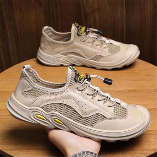 Summer Men Shoes Sneakers Comfortable Casual Shoes Breathable Driving Moccasins Lace Up Krasovki Mens Shoes Outdoor Footwear