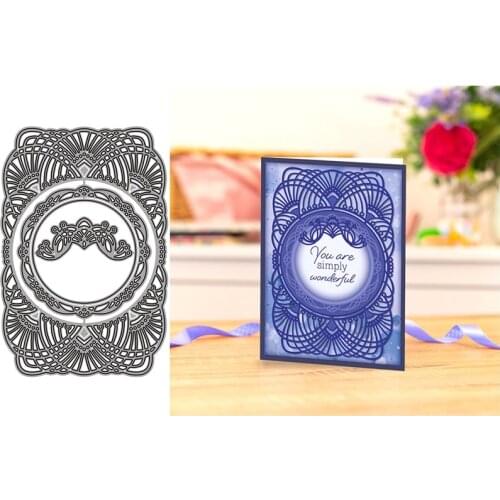 Lace Frame Metal Cutting Dies for Scrapbooking Handmade Tools Mold Cut Stencil New 2021 DIY Card Make Mould Model Craft