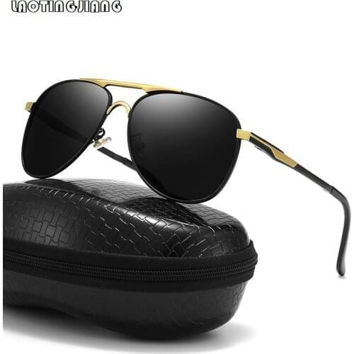 Fashion Mens Polarized Sunglasses Metal Brand Designer Sun Glasses Male Driving Fishing Sunglasses Men Women Anti-glare Shades