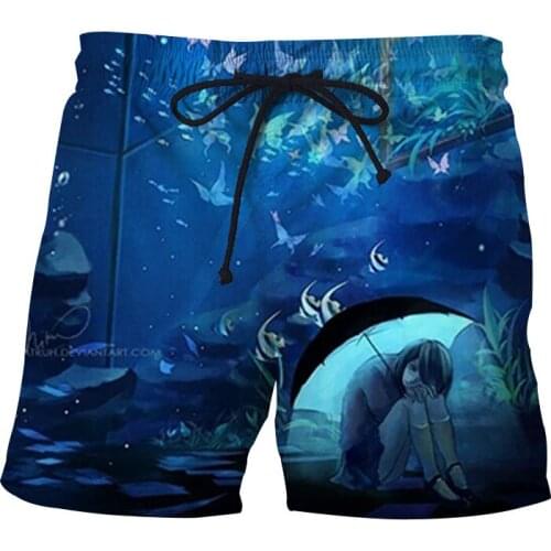 2021 Summer Mens 3D Printed Beach Shorts Running Sports Workout Shorts for Men Quick Dry Training Gym Athletic Mens Shorts