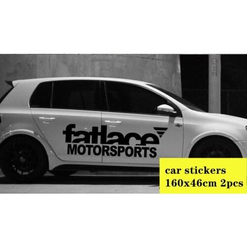2pcs Car Styling Sticker Auto Side Body Door Waist Line Graphics Decals for Hellaflush Fatlace