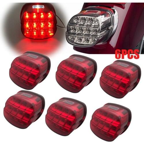 For Dyna Fat Boy FLSTF Night Train FXSTB Softail Sportster Road King Electra Glide Road Glide Motorcycle Led Brake tail light