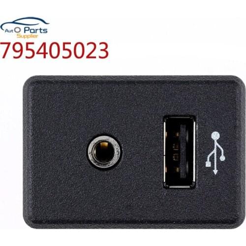 New 795405023 Audio Player USB Receptacle Black Matte 1 USB For Fiat auto repair