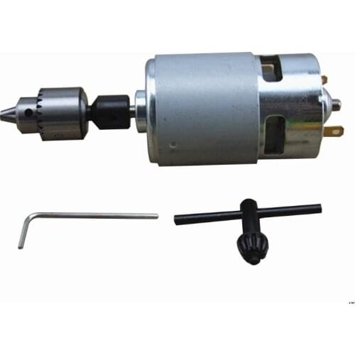 New 775 Motor DC 12-24V Electric Drill With Drill Chuck For Polishing Drilling Cutting Electric Drill Set