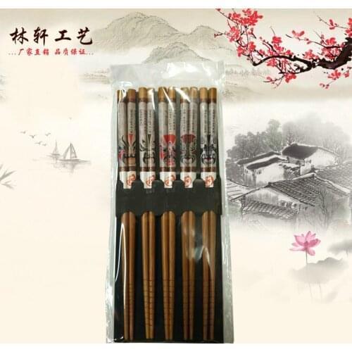 Wholesale production of bamboo chopsticks chopsticks set family boutique gift set more than a pair of chopsticks combination