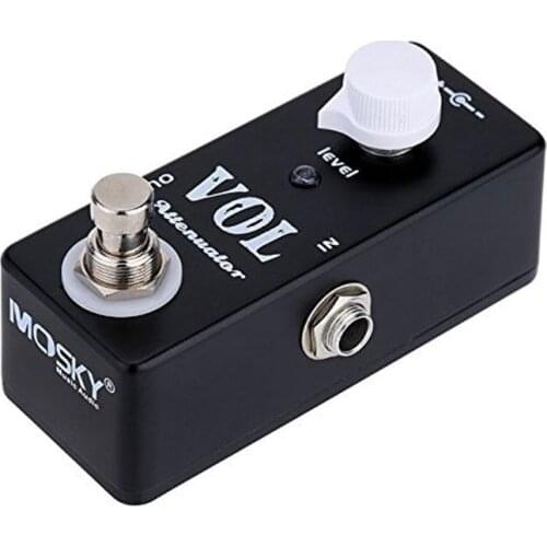 Mosky Electric Guitar Bass Passive VOL Attenuator Effects Pedal Full Metal Shell For Electric Guitar Passive Attenuator Effects