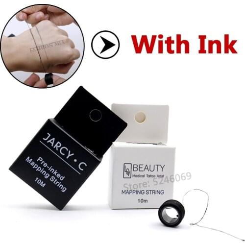 10m Brow Mapping Strings Microblading Pre-Inked pigment string Marker Thread for Tattoo Permanent Makeup Eyebrow Accessories
