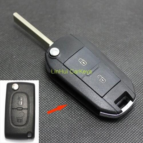 PINECONE Key Case for CITROEN C4 C5 C TRIOMPHE C QUATRE 2 Buttons Remote Key Modified Blank Key Shell Cover 1 PC