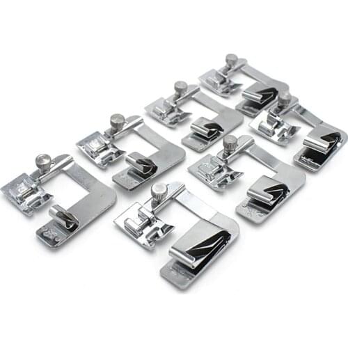 6-25 cm Domestic Sewing Machine Foot Presser Rolled Hem Feet Set for Brother Singer Sewing Accessories Tools7YJ242