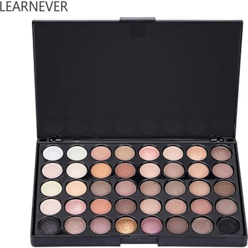 Professional 40 Colors Eye Makeup Matte Glitter EyeShadow Diamond Shimmer Eye Primer Luminous Eye Shadow Palette Women Gift