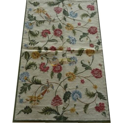 Carved carpet aubusson needlepoint carpet hand made rug handwoven wool carpets large room rug