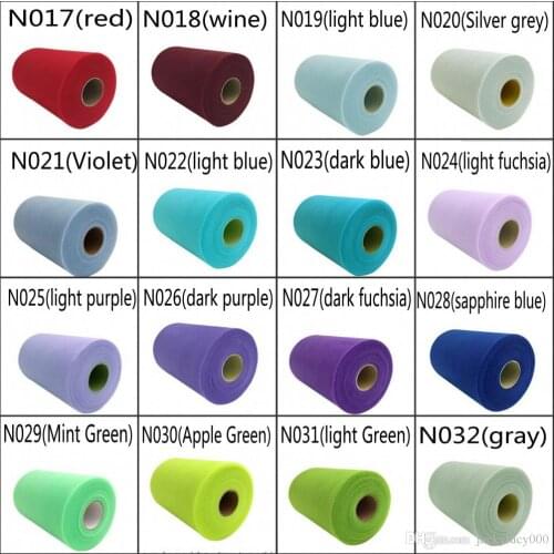 44 Colors Matt Mesh Tulle Roll Spool 6"x100yd (6"x300") Tutu Party Bow For Wedding Decoration Supplies bridal shower garland