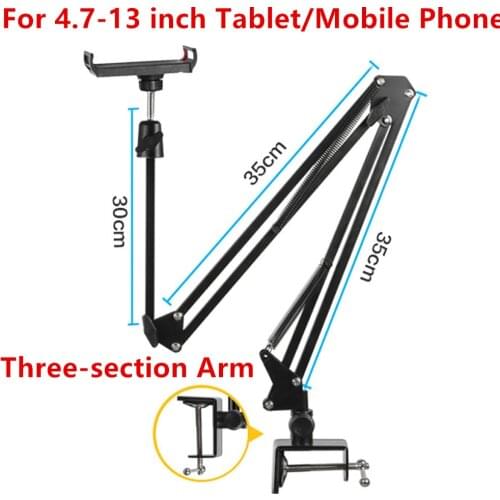 Foldable tablet holder for ipad pro 12.9 11 for Huawei matepad mediapad 10.4 tab in bed for lazy people adjustable 360 degree