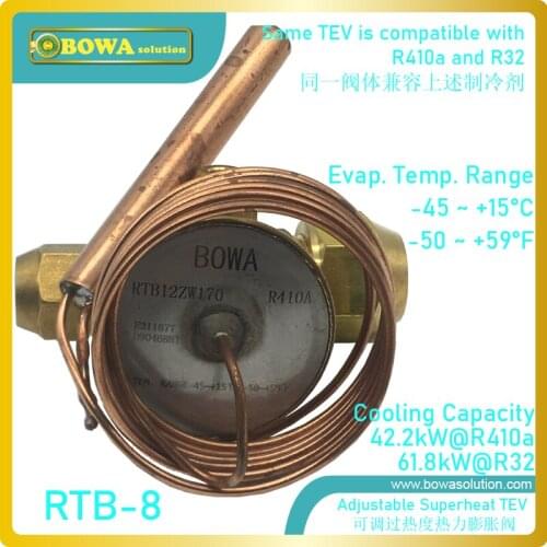 42KW R410a thermo expansion valve is commonly used in packaged air conditioners, central air conditioners and many other systems