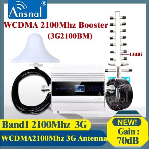 2100Mhz 3G Amplifier LTE(Band1)2100 4g CellPhone Cellular Booster UMTS 2100 GSM Repeater 3G 4G Network Signal Booster Amplifier