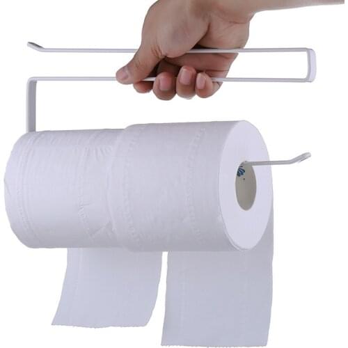 Door Hanger Bathroom Roll Toilet Paper Holder Paper Towel Rack Iron Tissue Holder Hanging Cabinet Kitchen Floating Shelf