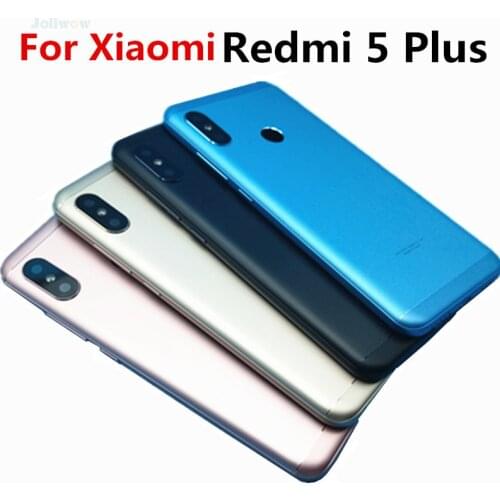 For xiaomi redmi 5 Plus Battery Back Cover Housing Case +Power Volume Buttons for redmi5 plus battery cover Replacement
