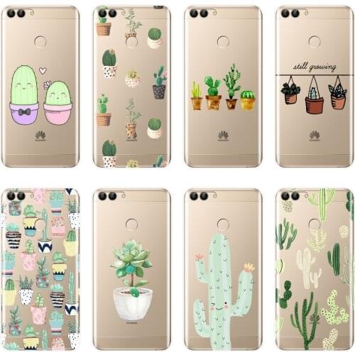 Back Cover For Huawei P10 P20 P8 P9 Lite 2017 Silicone Sof Cactus Phone Case For Huawei P20 Pro P10 Plus P Smart P9 Lite Mini