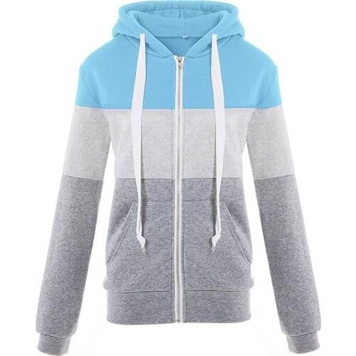 Euramerican Hoodies Womens Sweatshirts C Harajuku Hoodie Sweatshirt Hooded Pullover Tops Blouse Patchwork Pocket Fashion Clothes