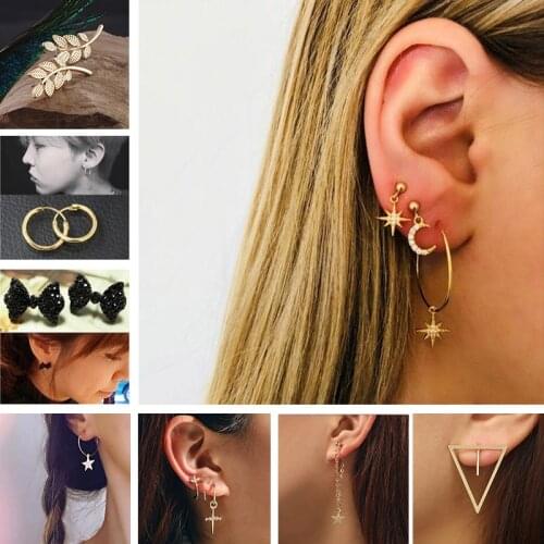 Stud Earrings Simulated Pearls Crystal Infinity Bow Cat Bijoux Fashion Jewelry Brincos Earing 2020 pendientes mujer