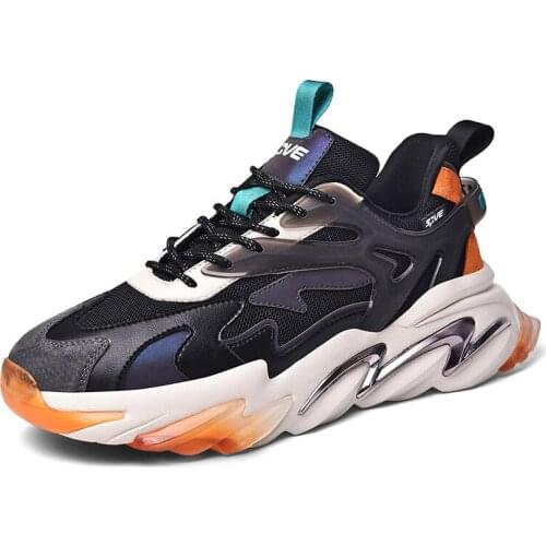 Winter outdoor fashion sports basketball running casual mens casual sports shoes autumn thick-soled high-top mens shoes