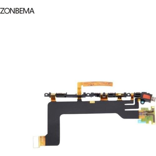 ZONBEMA 5pcs/lpt Original For Sony Xperia XZ Power On Off + Volume Button Switch Flex Cable Ribbon With Vibrator Repair Parts