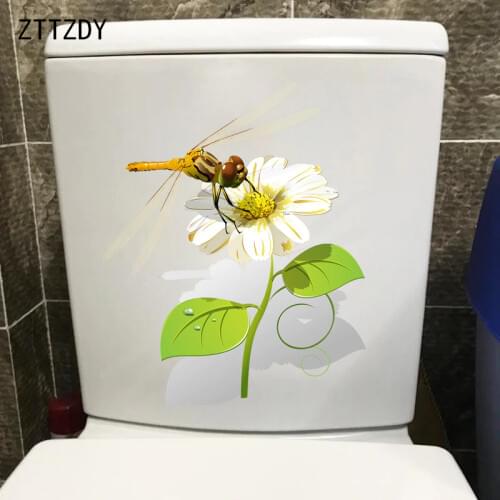 ZTTZDY 19.4CM×24CM Simulation Painting Home Wall Modern Decoration Interesting Bathroom Toilet Stickers T2-0847