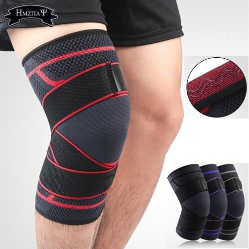 1 PC Sports Knee Pads Brace Leggings Basketball Fitness Meniscus Patella Protection Kneepads Running Riding Gear Sports Safety