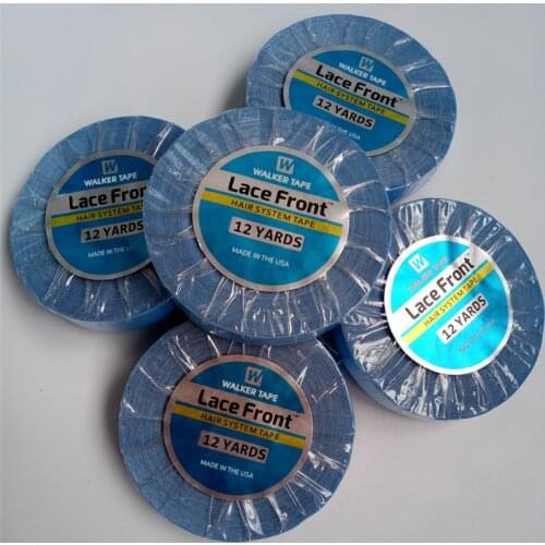 12yards 1 Roll Blue lace front support tape for hair extension double side wig tape Walker tape