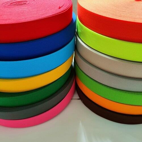 5 Yards Colorful Elastic Band 20mm 25mm Flat Nylon Rubber Band Webbing Sewing Underwear Bra Rubber Clothes Belt Accessories DIY