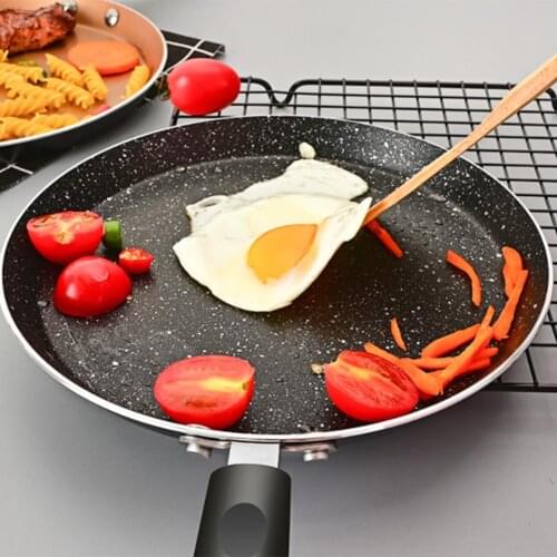 6 Inch/8 Inch Thickening Stone Non-stick Frying Pan Aluminum Alloy Multi-purpose Cooker Pancake Steak Pan With Long Handle