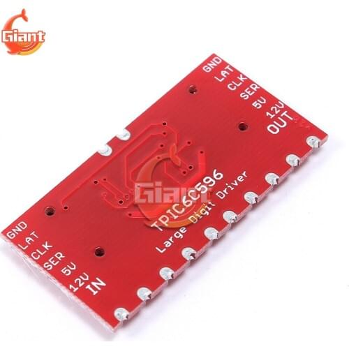 6.5" 7-segment 8 Bit LED Display Nixie Tube Module for Arduino DC 5V TPIC6C596 GitHub Large Bit Driver Digital Shift Register