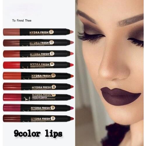9 Colors Velvet Matte Lipsticks Pencil Waterproof Long Lasting Sexy Red Lip Stick Non-Stick Cup Makeup Lip Tint Pen Cosmetic